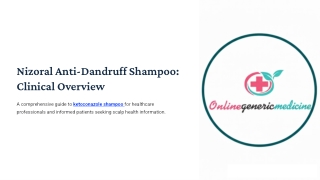 Shop Nizoral Anti-Dandruff Shampoo for Itch Control – Online Generic Medicine