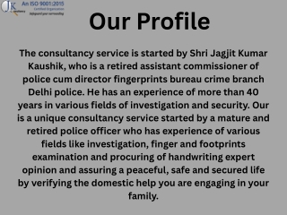 handwriting comparison services -J. K. Consultancy