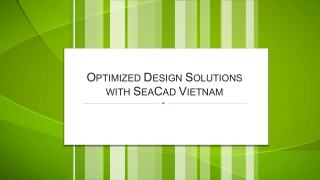 Optimized Design Solutions with SeaCad Vietnam