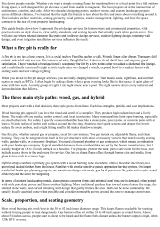 Fire Pit Design Services: Styles, Safety, and Seating Layouts