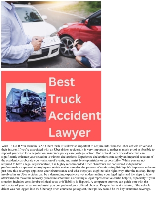 What To Do After An Uber Mishap: Your Guide To Uber Accident Claims