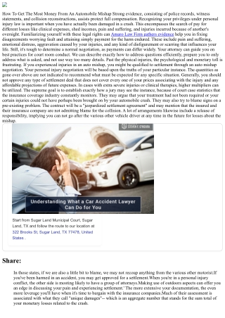 What's A Good Blast Car Mishap Settlement Quantity?