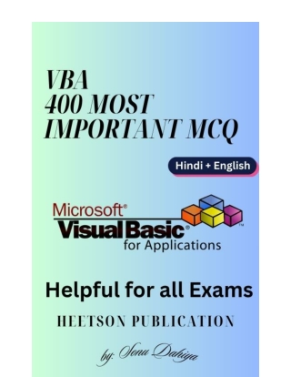 VBA MCQ