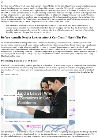 How A Cars And Truck Accident Attorney Can Help Your Accident Situation