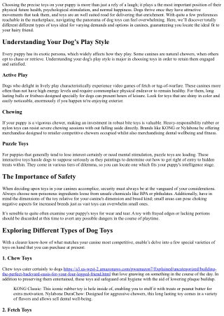 The Best Toys for Dogs: Keeping Them Happy and Engaged