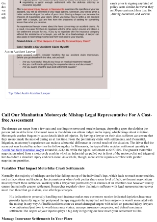 Bike Accident Negotiation Amounts With Actual Examples