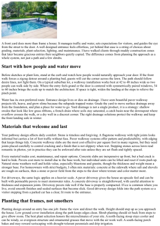 Entrance Design: Creating a Welcoming Front Yard