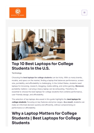 Best Laptops for College Students