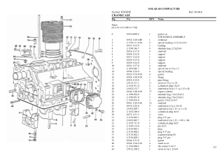 SAME solar 60 compact hd Tractor Parts Catalogue Manual Instant Download