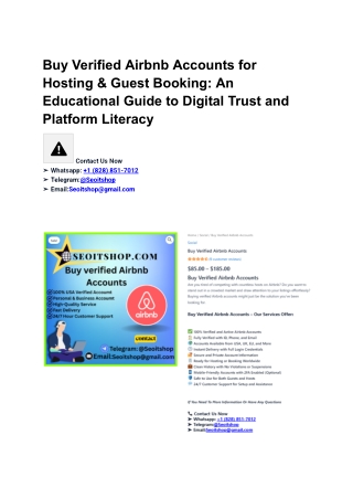 Buy Verified Airbnb Accounts for Hosting & Guest Booking (1)