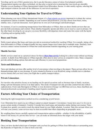 Get Ready To Explore Without Stress - Enjoy Exceptional Transport Solutions.