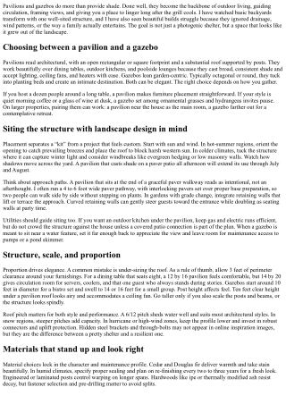 Outdoor Pavilion and Gazebo Ideas for Elegant Gathering Spaces