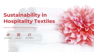 Sustainability in Hospitality Textiles