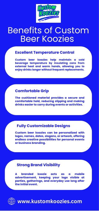 Benefits of Custom Beer Koozies
