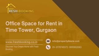 Premium Commercial Space for Rent in Time Tower Gurgaon | Freshbooking