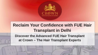 Advanced FUE Hair Transplant