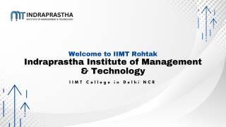 IIMT Rohtak – A Trusted BCA College in Rohtak for Quality Computer Education