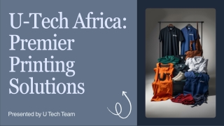 U-Tech Africa – Leading Jersey Printing Company in Kinshasa