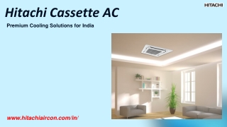 Hitachi Cassette AC premium cooling solutions in india
