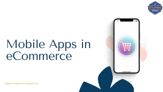 Mobile Apps in eCommerce