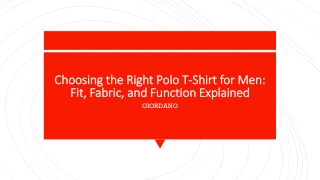 Men’s Polo Tee Shirts for Clean Casual Looks