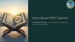 Learn Quran With Tajweed Online | Al Azhar Quran Teaching