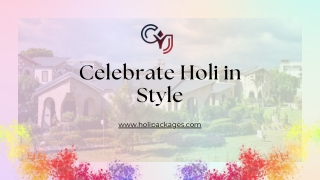 Holi cleebration packages resort