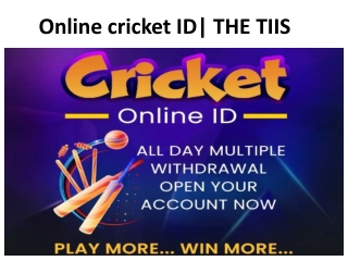 Best Online Cricket ID | THE TIIS