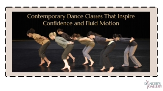 Contemporary Dance Classes That Inspire Confidence and Fluid Motion