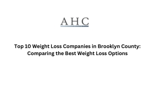 Top 10 Weight Loss Companies in Brooklyn County Comparing the Best Weight Loss Options