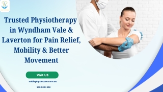Trusted Physiotherapy in Wyndham Vale & Laverton for Pain Relief, Mobility & Better Movement