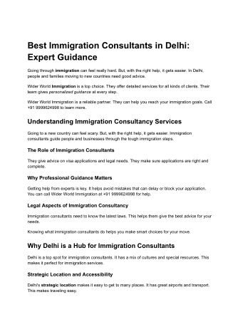 Best Immigration Consultants in Delhi_ Expert Guidance