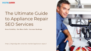 The Ultimate Guide to Appliance Repair SEO Services