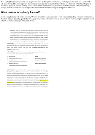 10 Points Ive Found Out In My Auto-accident Trials