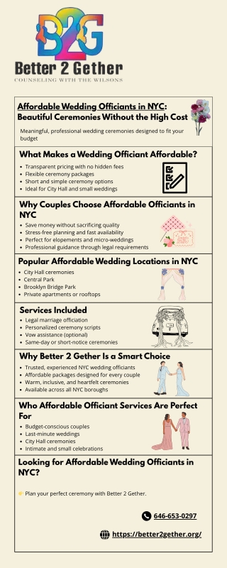 Affordable Wedding Officiants in NYC