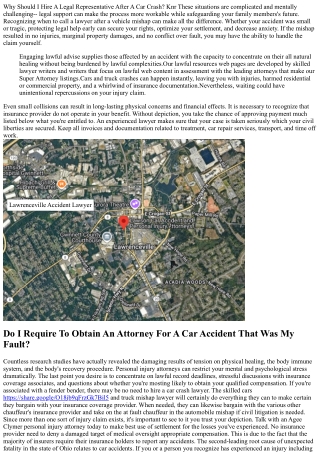 When To Employ An Attorney After A Vehicle Crash