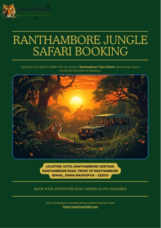 Rajasthan Ranthambore Safari & Leopard Safari Booking Online in India – Safari T
