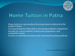 Home Tuition in Patna