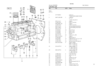 HURLIMANN xt-911 Tractor Parts Catalogue Manual Instant Download