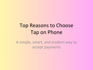 Best tap on phone in the dubai .pptx