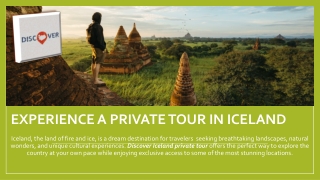 Experience a Private Tour in Iceland