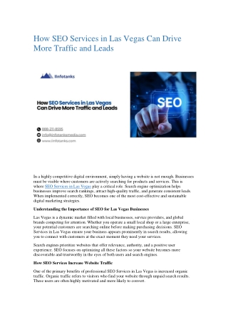 SEO Services in Las Vegas