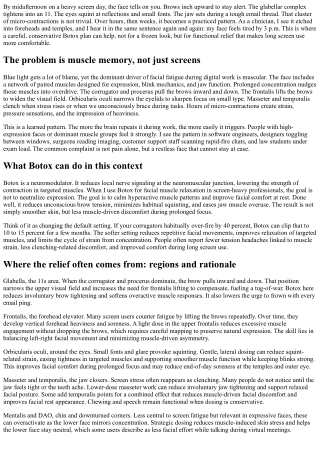 Screen-Time Relief: Botox for Improving Comfort During Long Screen Use