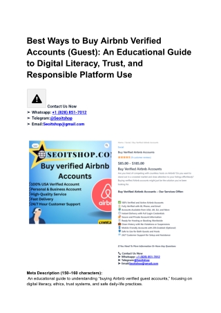 Best ways to Buy Airbnb Verified Accounts (Guest) (1)