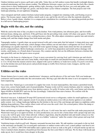 Outdoor Kitchen Planning: Utilities, Layouts, and Materials