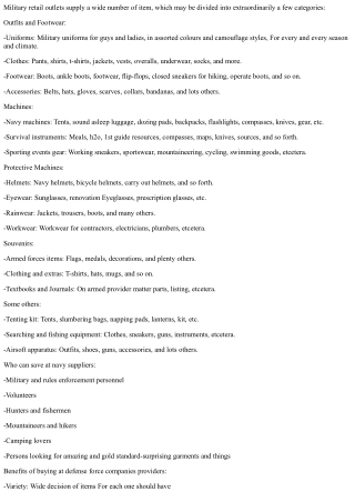 Tips for Shopping for Military Gear