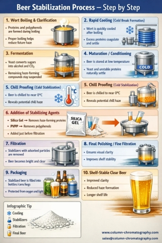 Beer Stabilization Process with Silica Gel