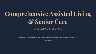 Senior Care Solutions in Chennai