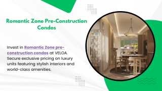 Romantic Zone Pre-Construction Condos