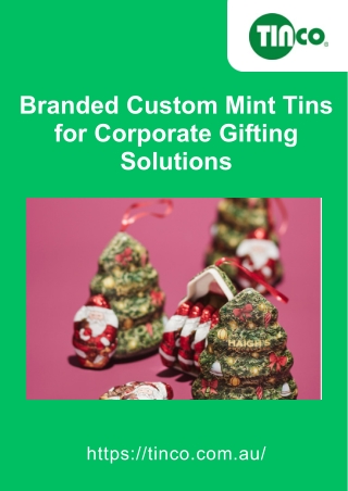 Branded Custom Mint Tins for Corporate Gifting Solutions
